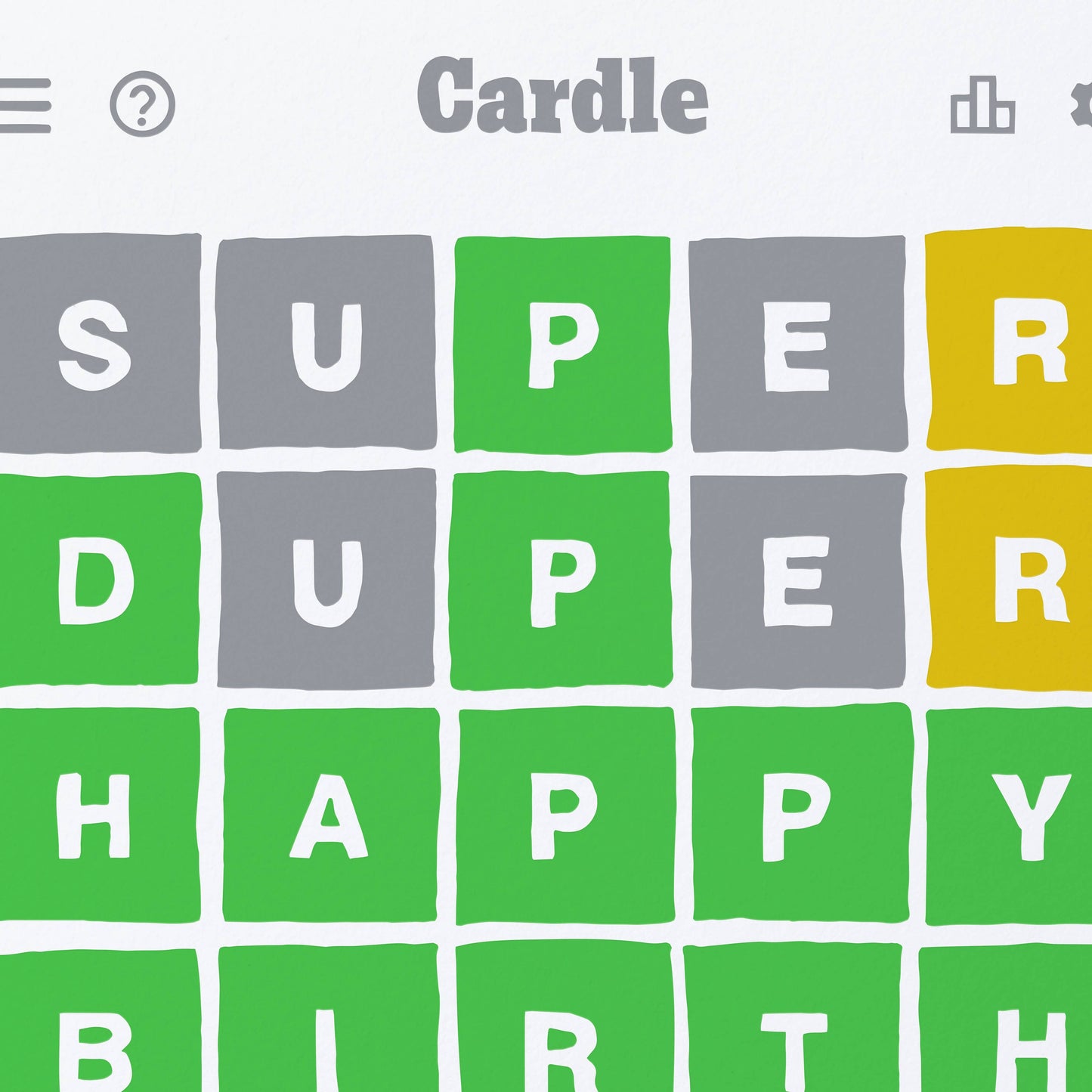 Birthday Cardle Greeting Card