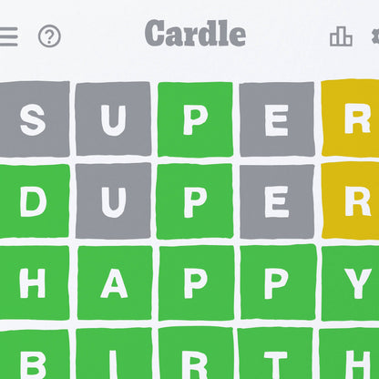 Birthday Cardle Greeting Card