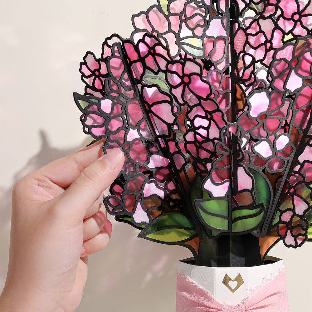 Lovepop Cards - Sun-dappled Cherry Blossom Suncatcher Bouquet 12x8.5"
