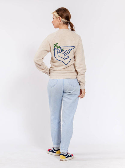 Doves Crewneck — Tri-Cream