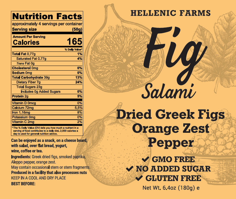 Vegan Fig Salami — Orange Zest & Aleppo Pepper 🍊🌶️