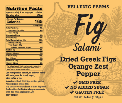 Vegan Fig Salami — Orange Zest & Aleppo Pepper 🍊🌶️