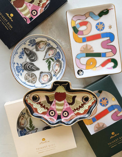 Oysters Porcelain Trinket Dish — Idlewild Co.