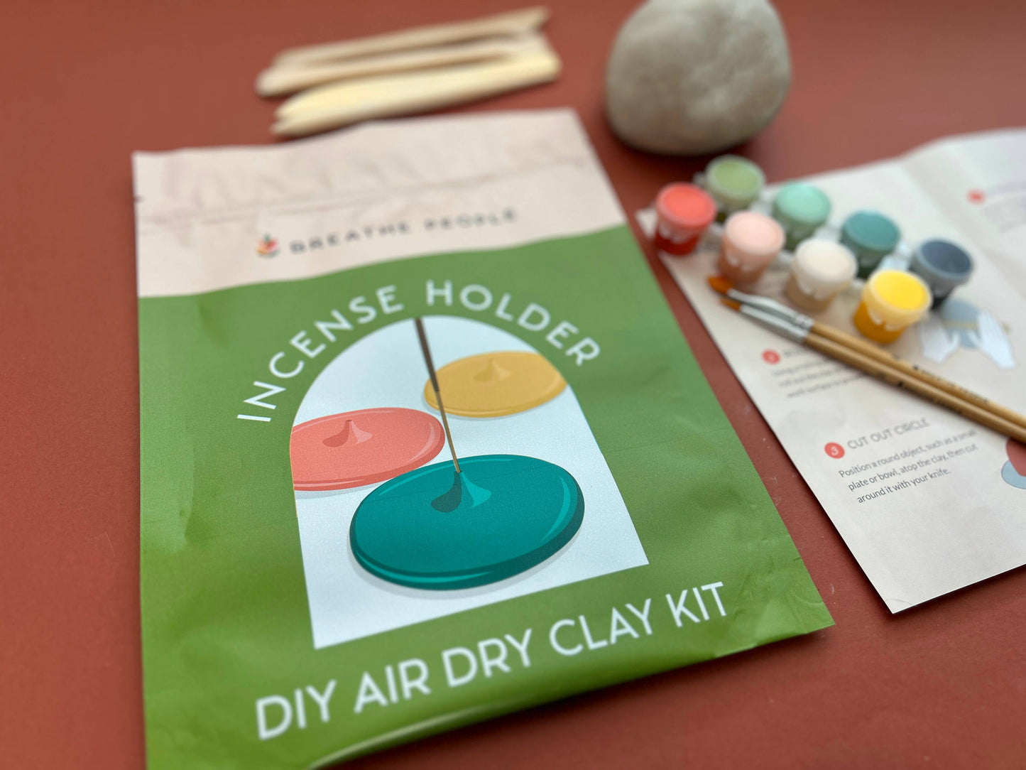 DIY Air Dry Clay Kit — Make Your Own Incense Holder