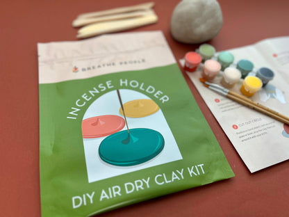 DIY Air Dry Clay Kit — Make Your Own Incense Holder