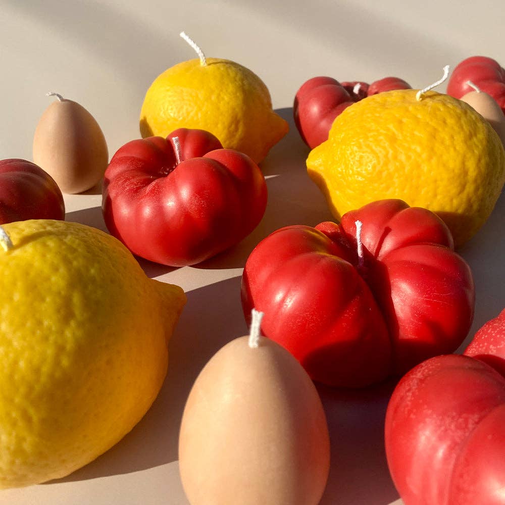 Heirloom Tomato Candle — Tomato Leaf Scent, 100% Soy (Hand-Poured)