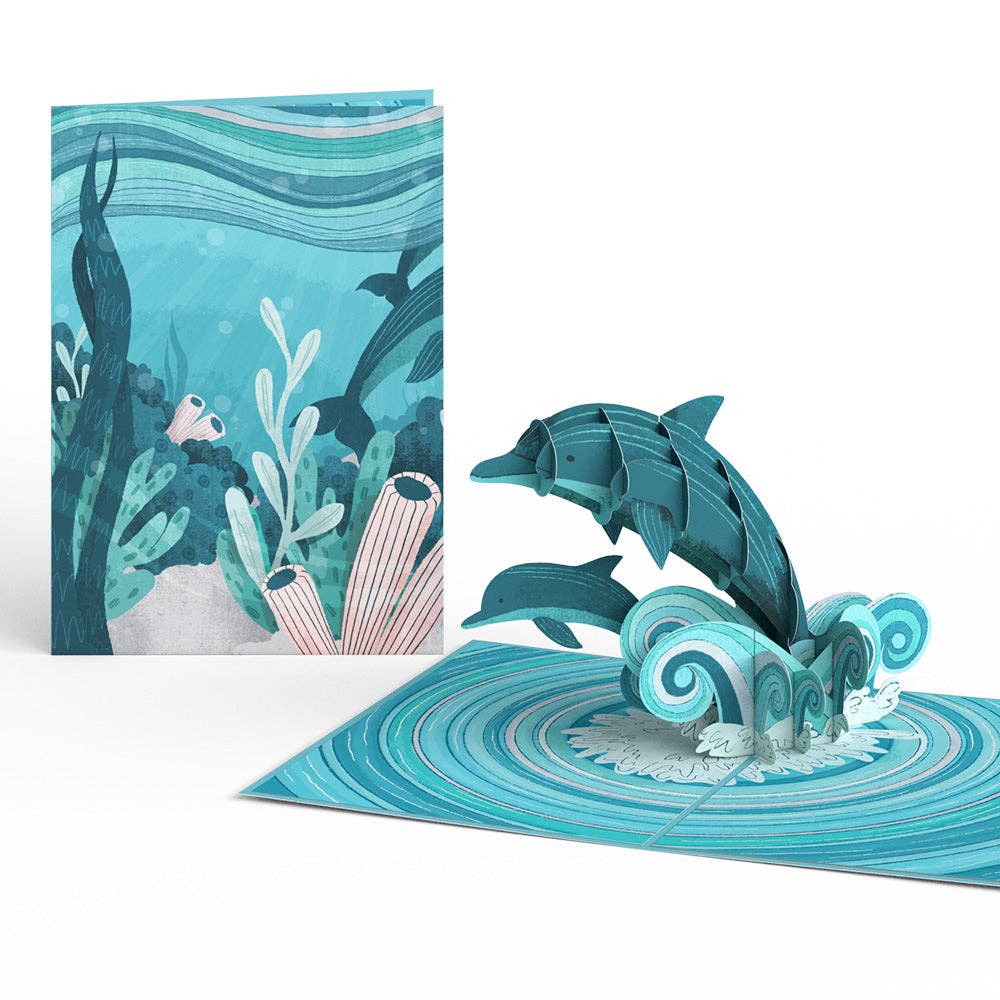 Lovepop Cards - Playful Dolphins 5x7" Pop-Up Card