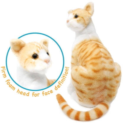 Tobias the Orange Tabby Cat — 13" Stuffed Animal Plush