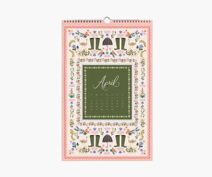 2026 Flora Wall Calendar