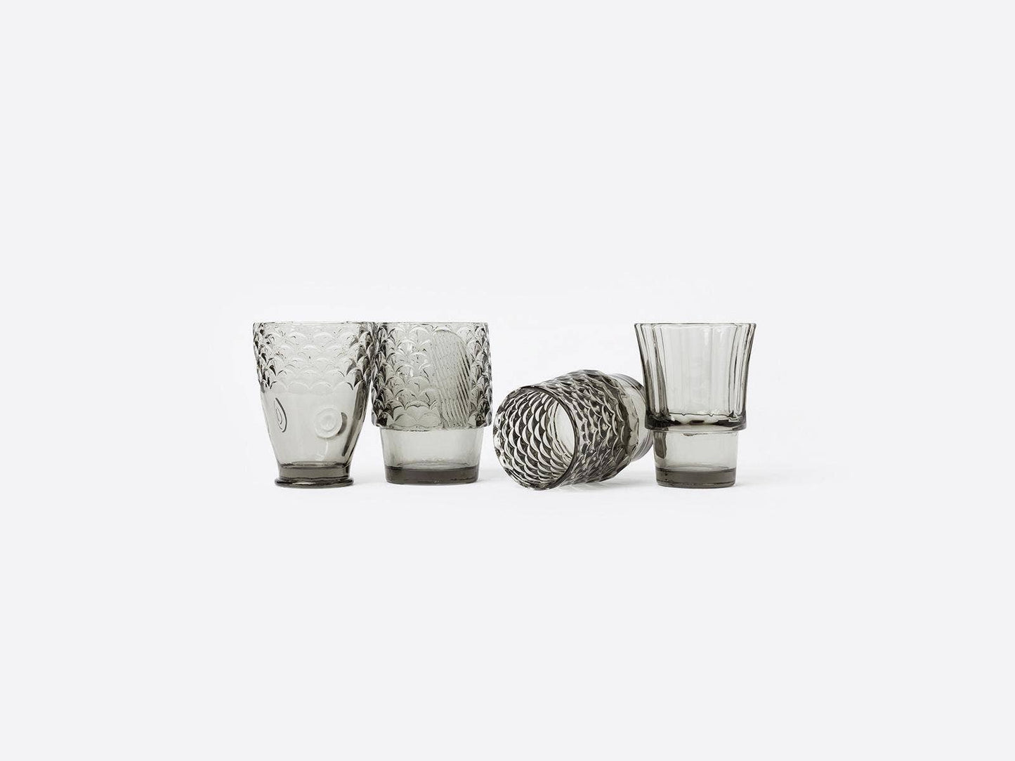 Koifish Stackable Glasses - Warm Grey