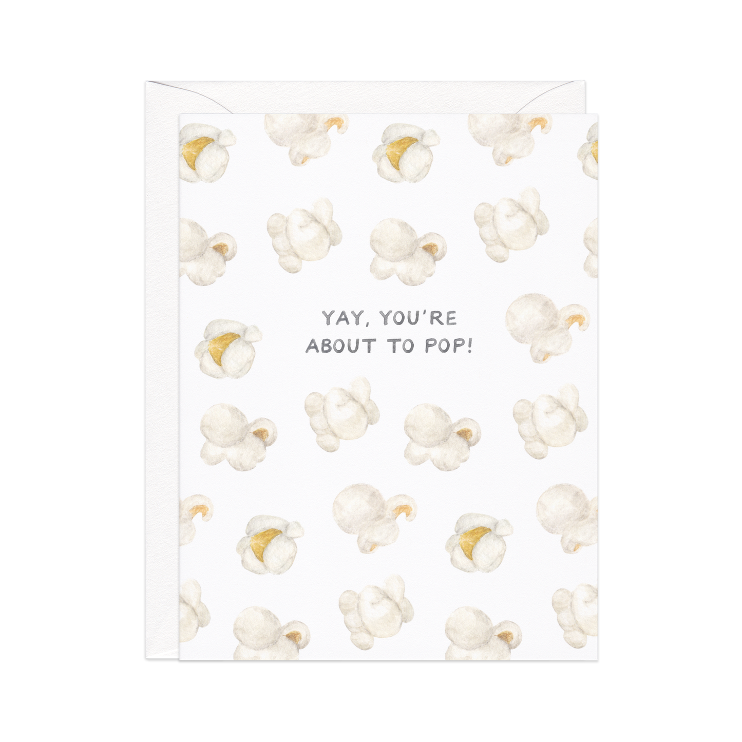 About To Pop Pregnancy — Food Pun Baby Shower Card