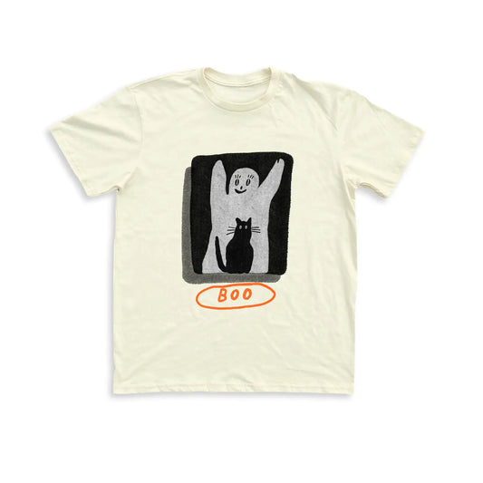 BOO Unisex Tee - Cream Graphic Tee