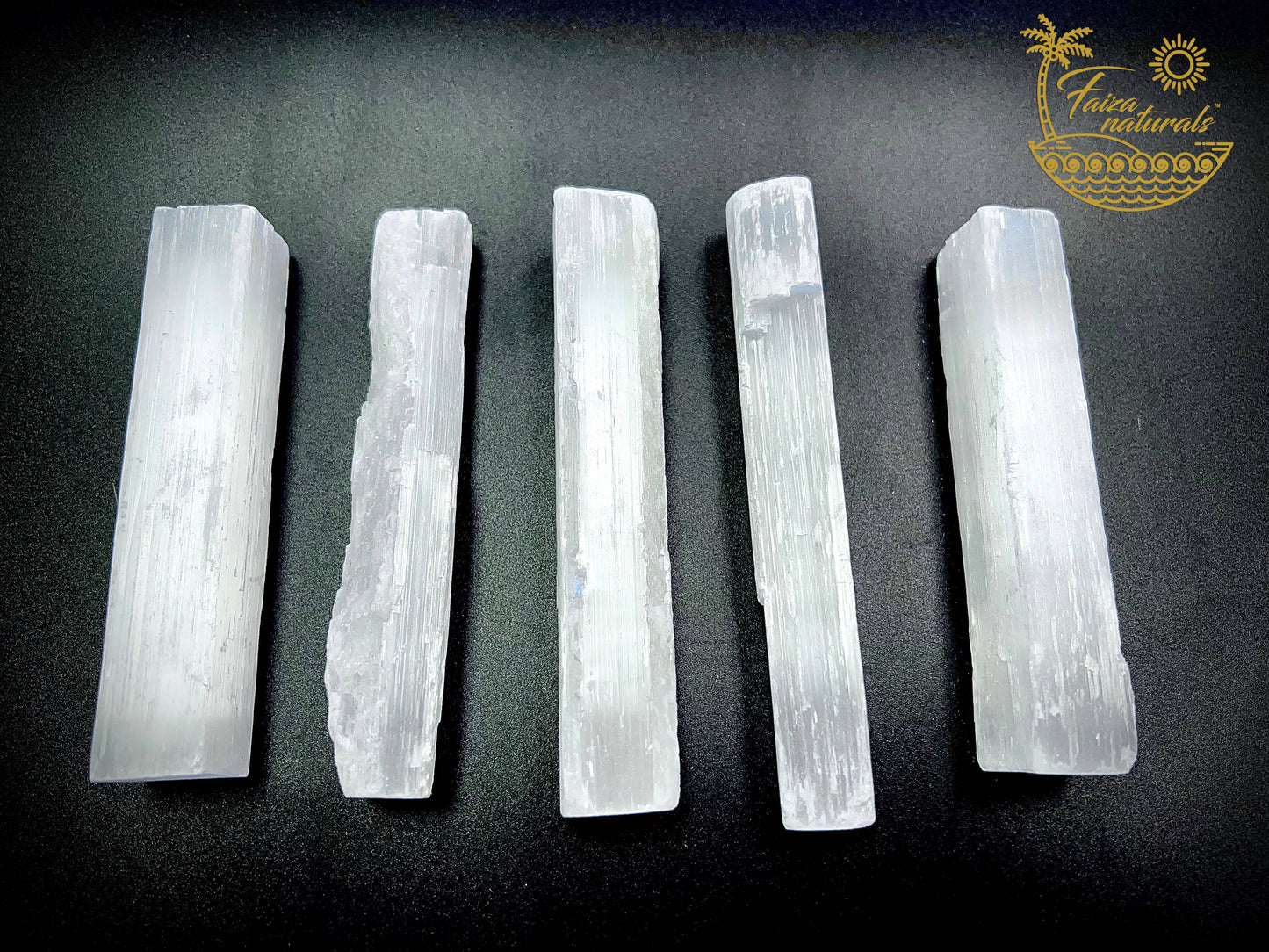 Selenite Crystal Wand — 4" Polished (Ethically Sourced, Morocco)