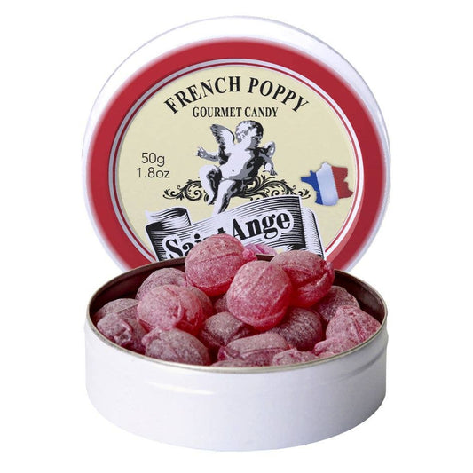 Pastilles Saint-Ange — Bonbons Traditionnels 100% Français (Poppy Flavor)