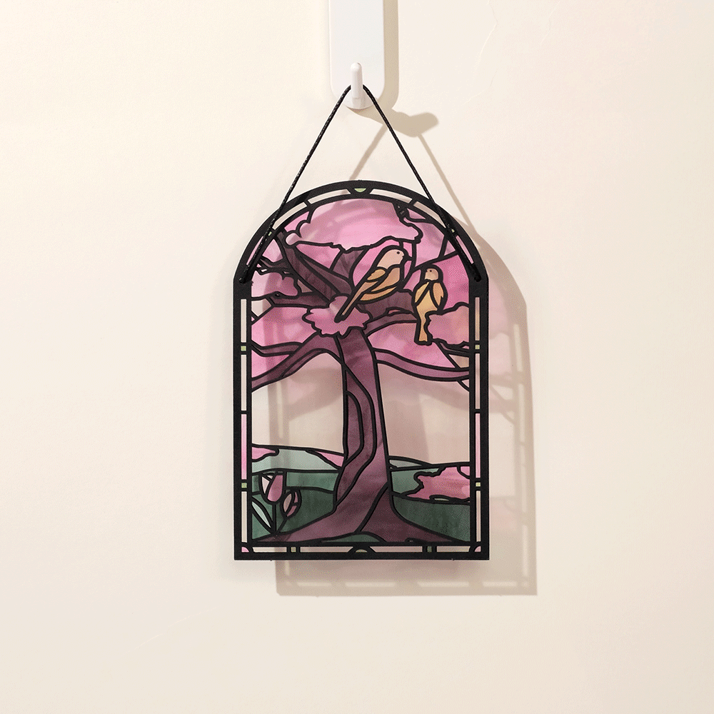 Lovepop Cards - You Brighten My World Birds Suncatcher Card 5x7" (-40%)