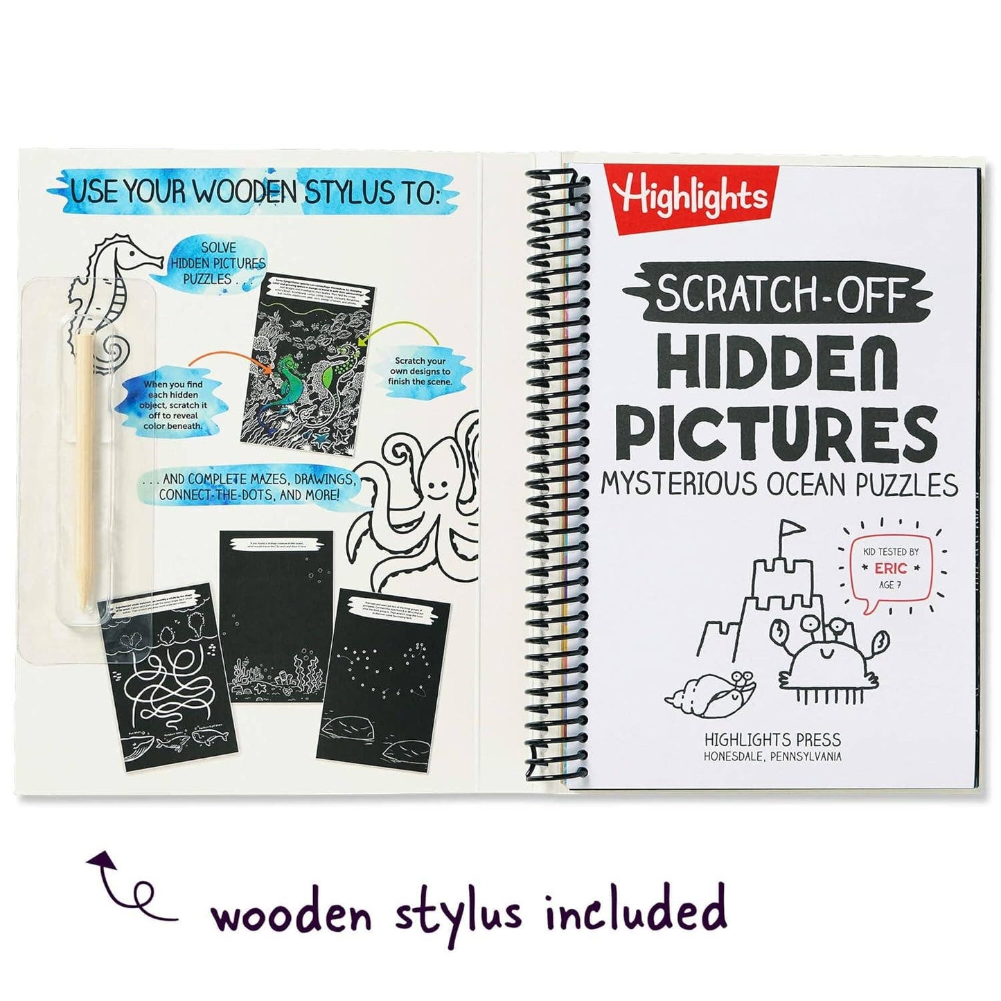 Scratch-Off Hidden Pictures — Mysterious Ocean Puzzles