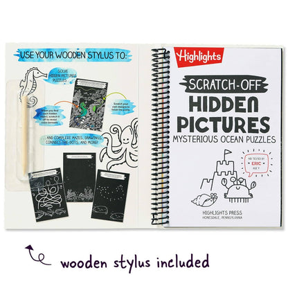 Scratch-Off Hidden Pictures — Mysterious Ocean Puzzles