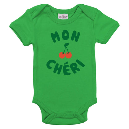 Mon Cheri French Cherry Baby Toddler Organic Graphic T-Shirt