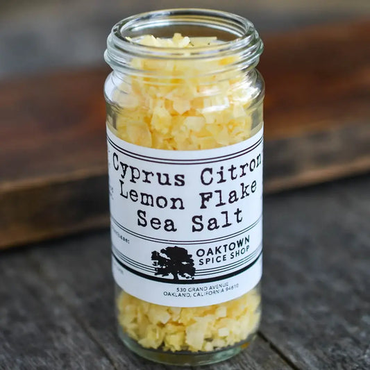 Cyprus Citron Lemon Flake Sea Salt — Bright Yellow Finishing Salt