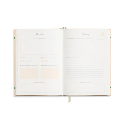 Guided Wellness Journal — A5 Hardcover (Quilted Daydream)