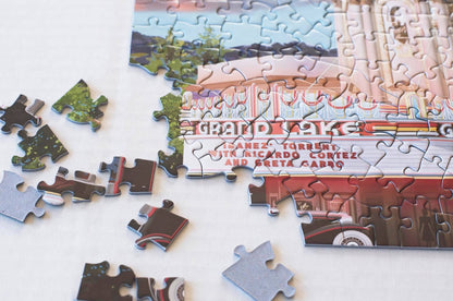 Grand Lake Theatre 500-piece Puzzle art by Larry Hausen