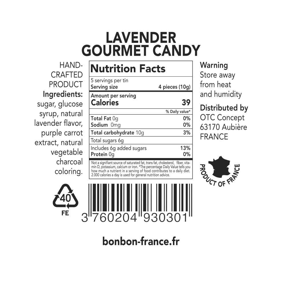 Pastilles Saint-Ange — Bonbons Traditionnels 100% Français (Lavender Flavor)