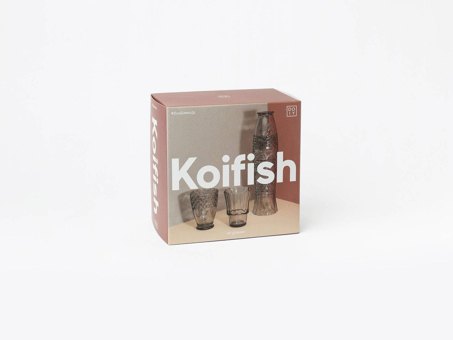 Koifish Stackable Glasses - Warm Grey