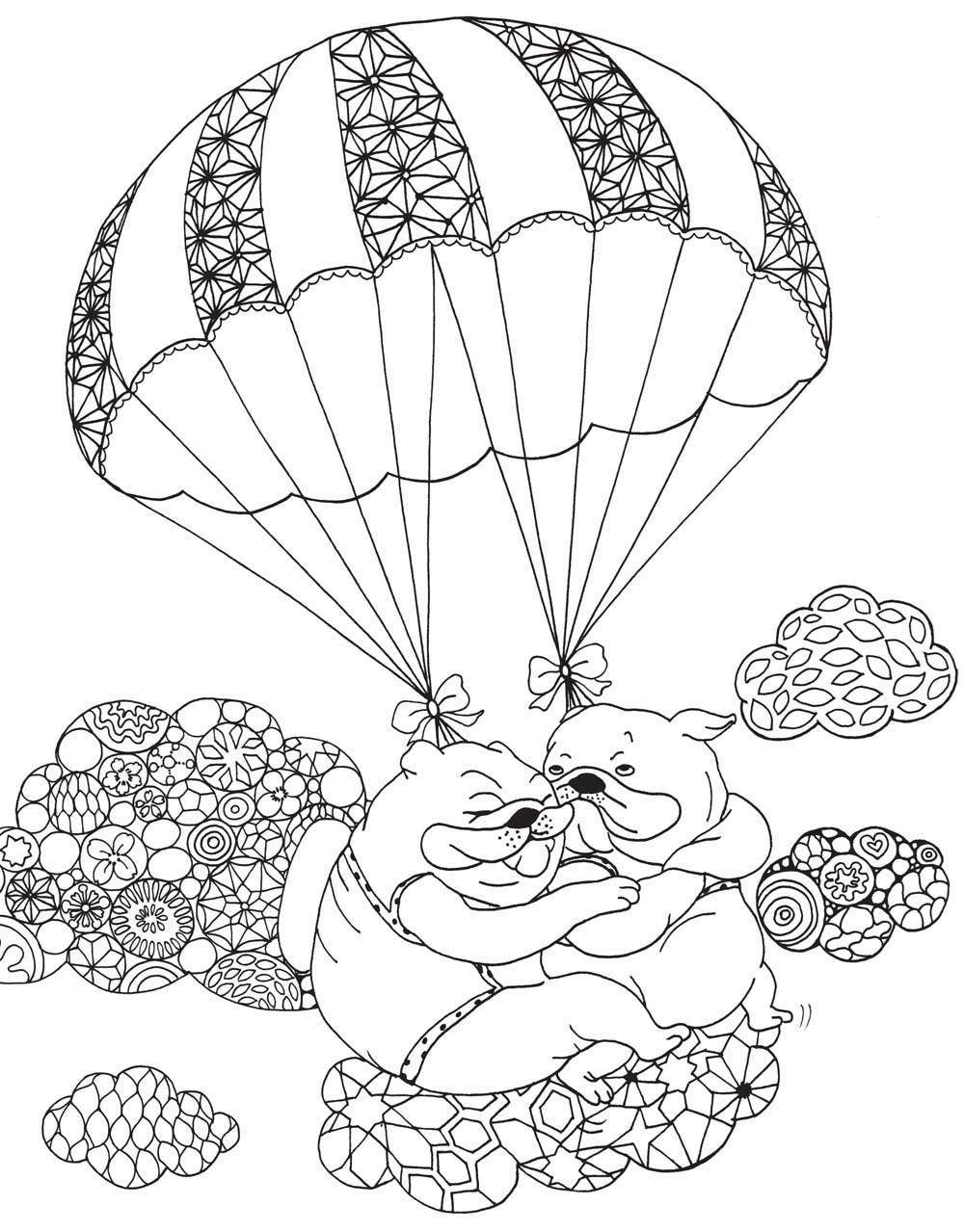 A Million Dogs Coloring Book - Dear John