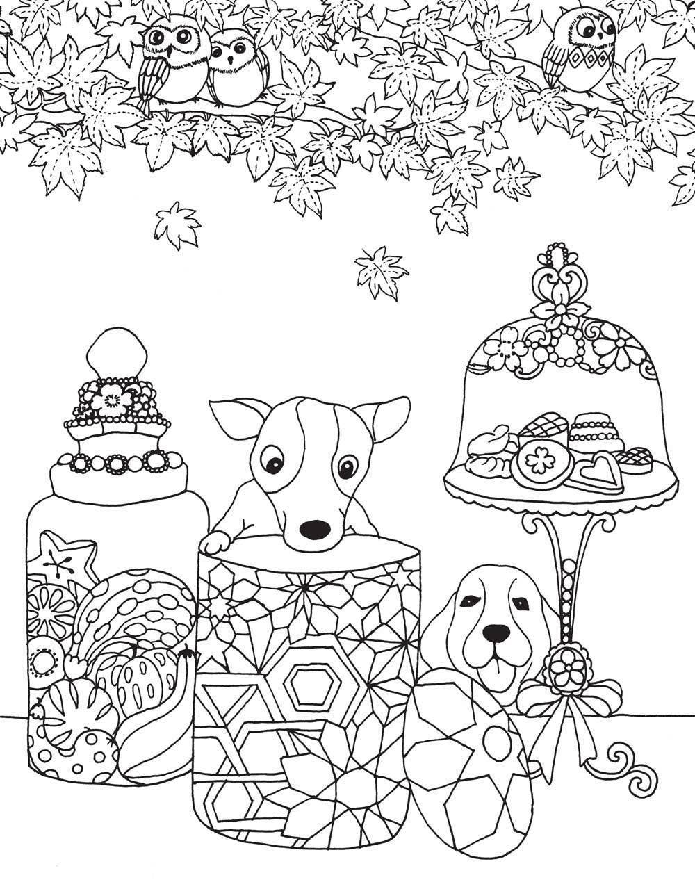 A Million Dogs Coloring Book - Dear John