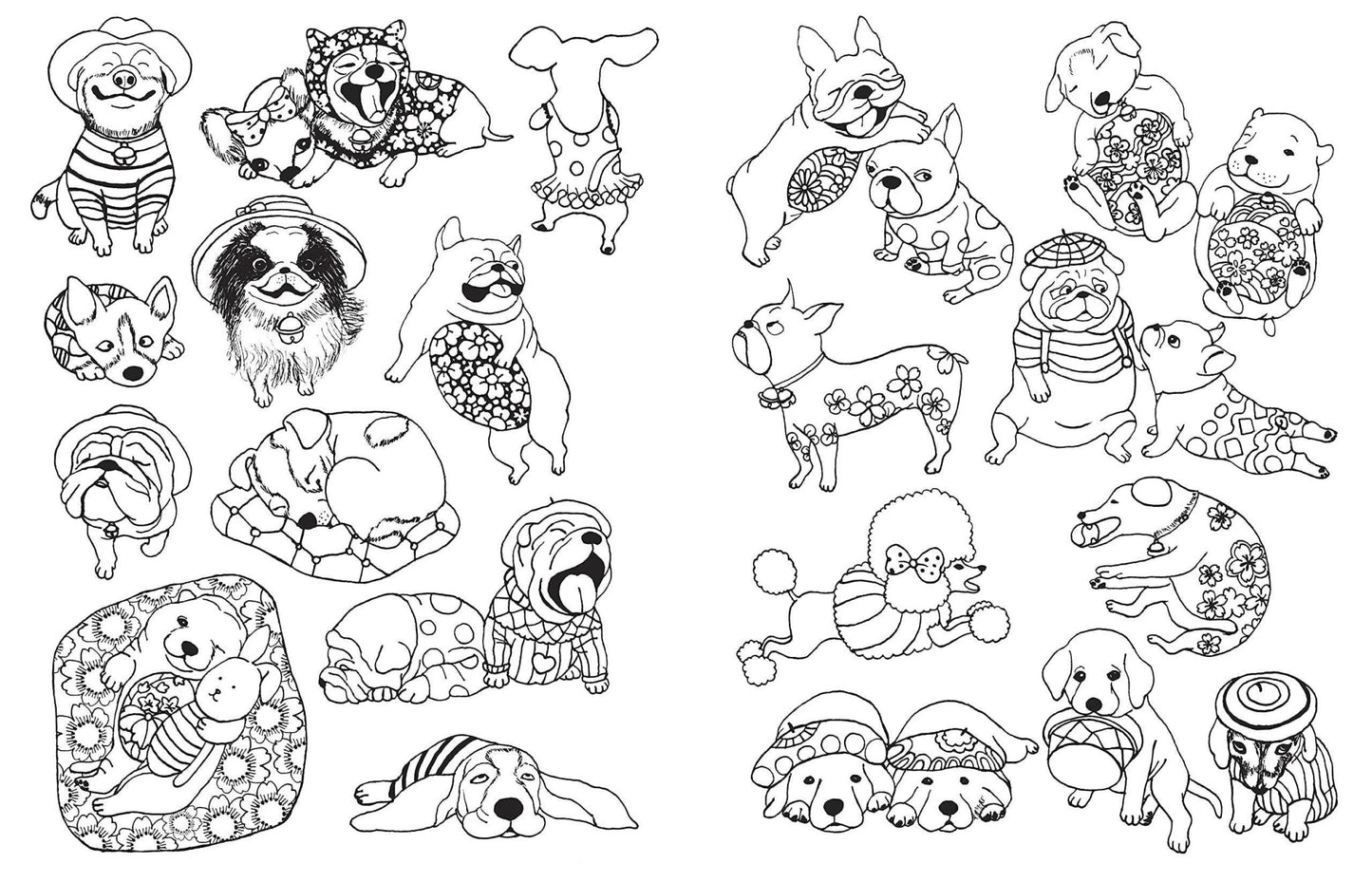 A Million Dogs Coloring Book - Dear John