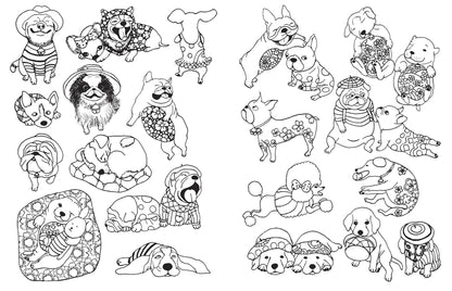 A Million Dogs Coloring Book - Dear John