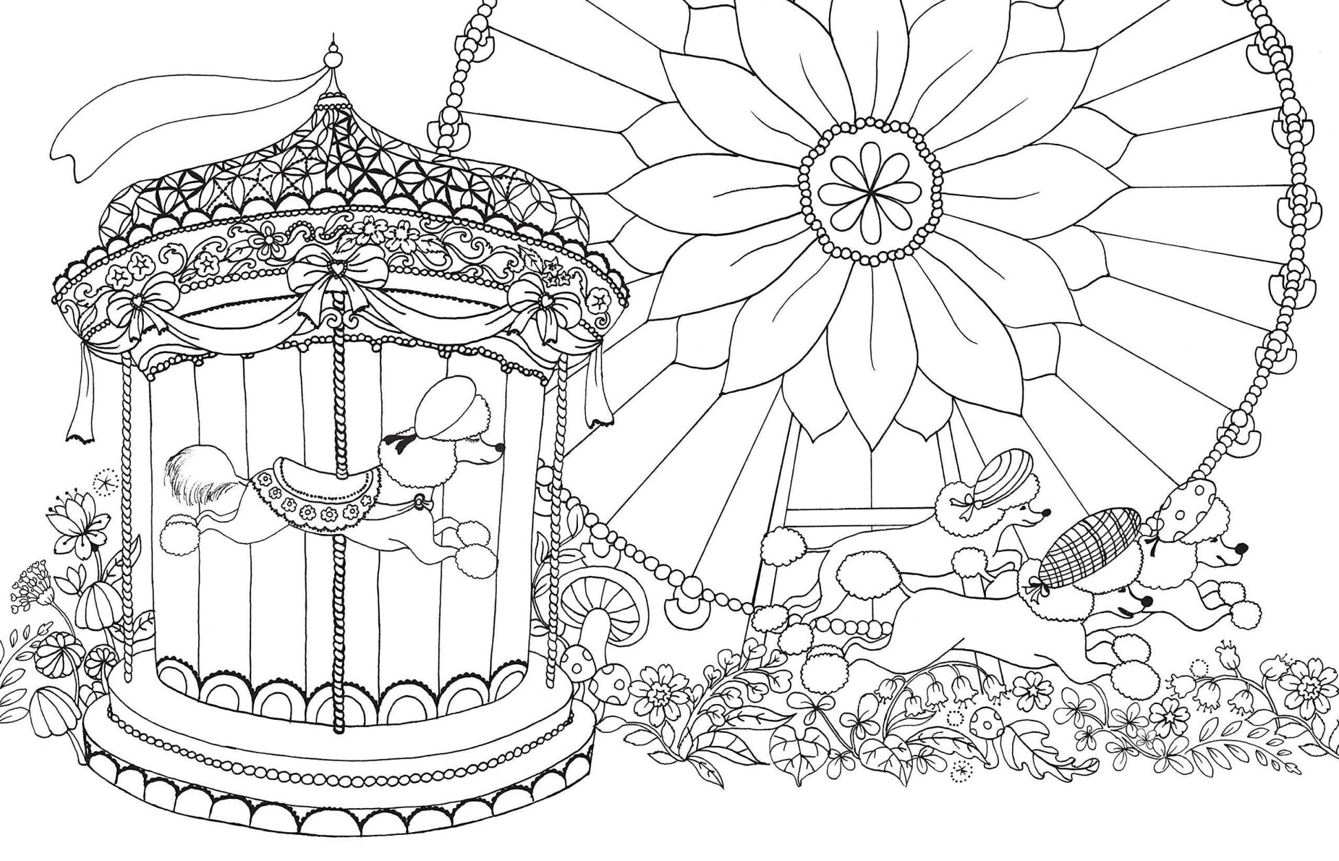 A Million Dogs Coloring Book - Dear John