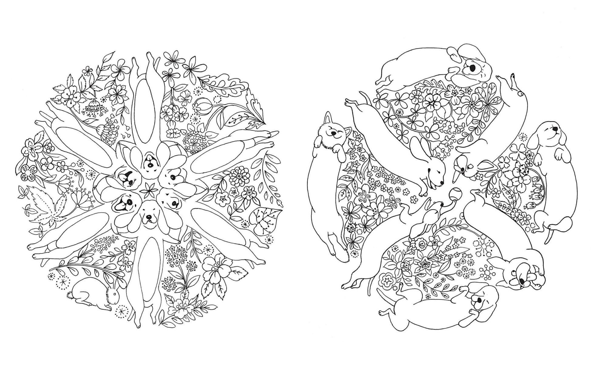 A Million Dogs Coloring Book - Dear John
