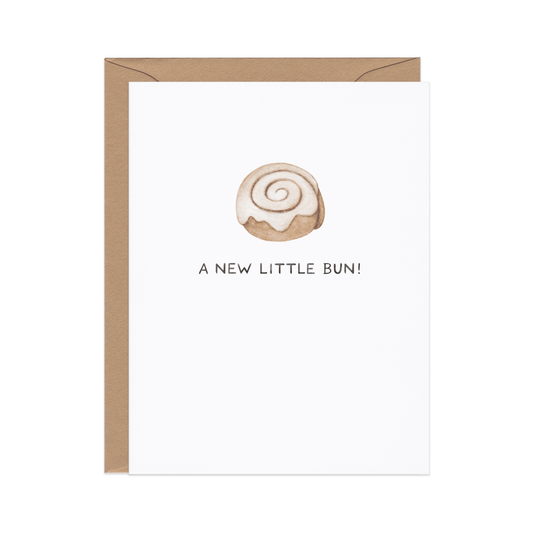 A New Little Bun — Cinnamon Roll New Parents / New Baby Card - Dear John