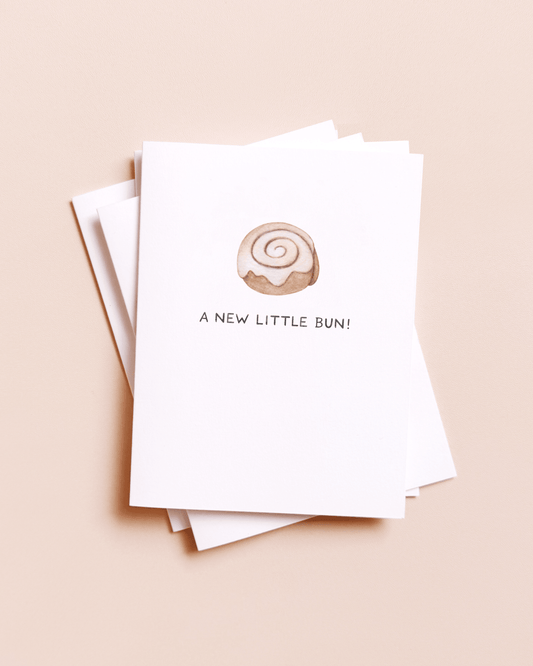 A New Little Bun — Cinnamon Roll New Parents / New Baby Card - Dear John