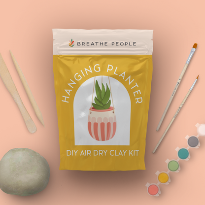 DIY Air Dry Clay Kit- Make Your Own Hanging Plant Pot