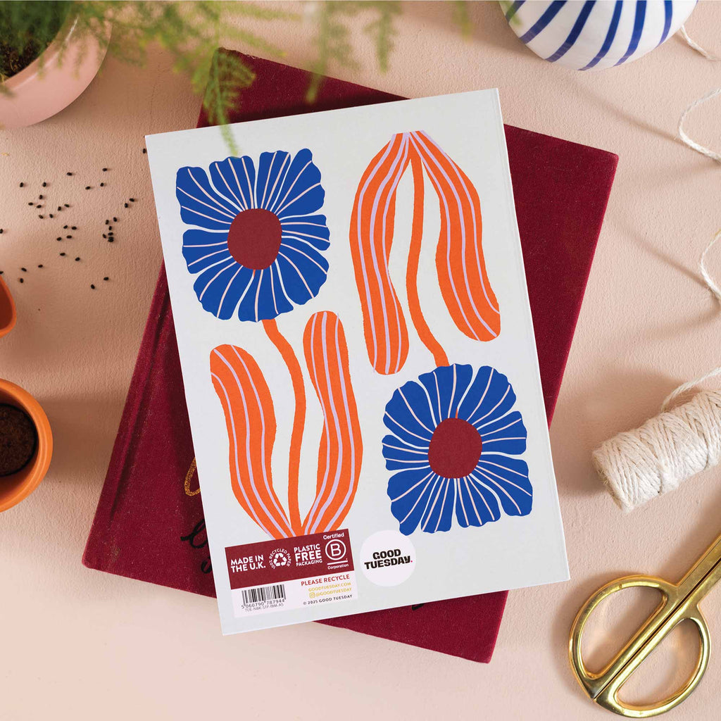 A5 In Bloom Notebook — Bold Floral Design - Dear John