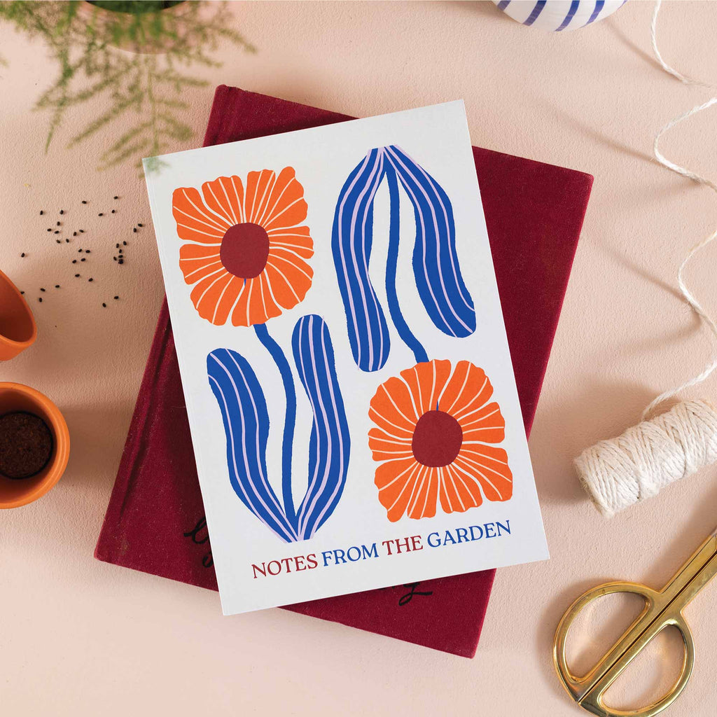 A5 In Bloom Notebook — Bold Floral Design - Dear John