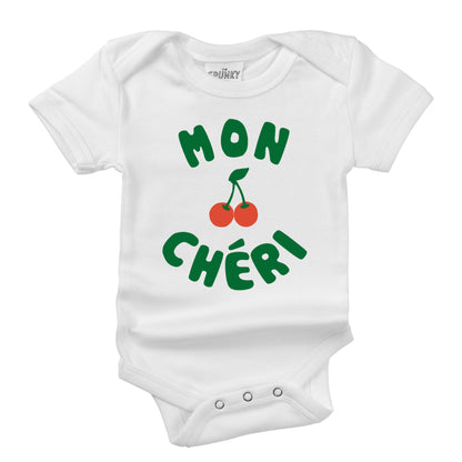 Mon Cheri French Cherry Baby Toddler Organic Graphic T-Shirt