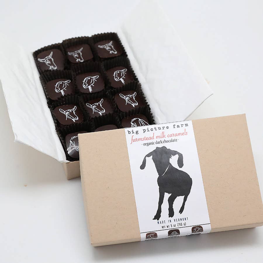 Chocolate Covered Goat Milk Caramels — Sea Salt & Vanilla