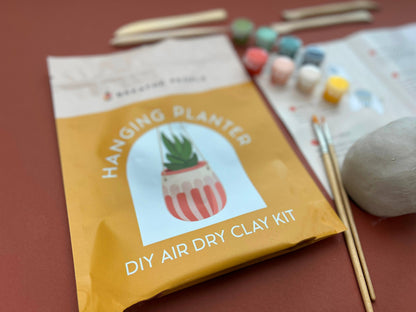 DIY Air Dry Clay Kit- Make Your Own Hanging Plant Pot