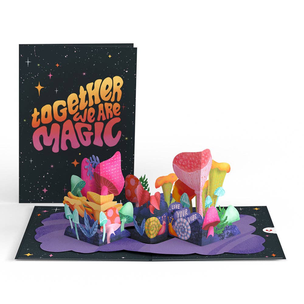 Lovepop Cards - Together We are Magic Mushrooms 5''x7'' Card, Pop-Up Cards