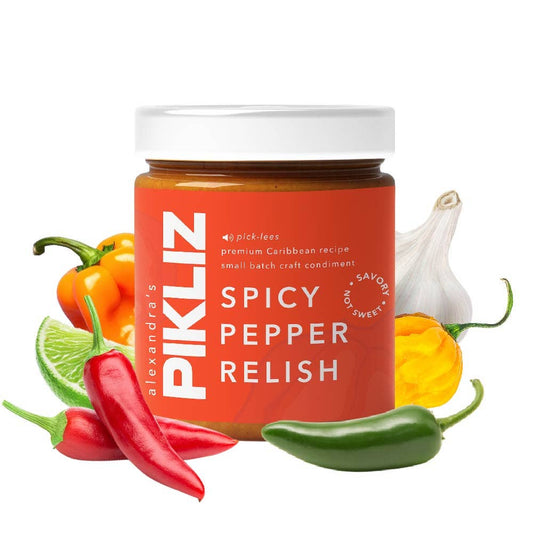 Alexandra’s Pikliz Spicy Pepper Relish | Bold & Savory| Caribbean Flavor | Versatile Superfood Condiment, 8oz - Dear John