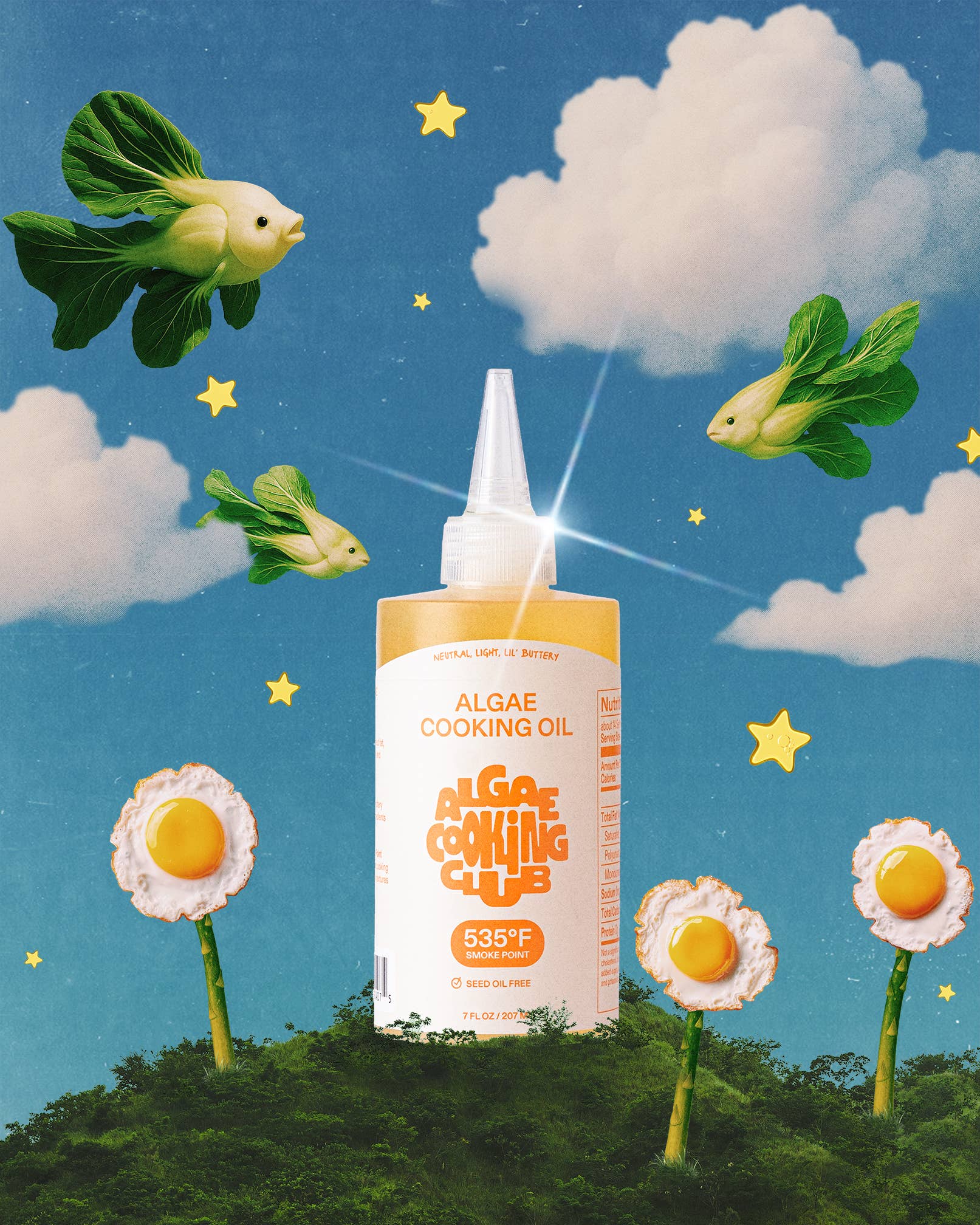 Algae Cooking Oil - 7oz Chef Squeeze (Refill + Reuse) - Dear John