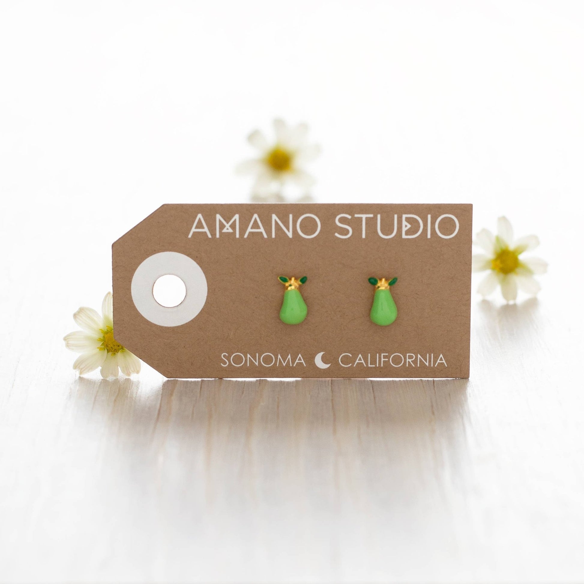 Amano Studio - Pear Stud Earrings - Dear John