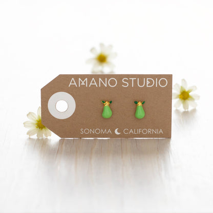 Amano Studio - Pear Stud Earrings - Dear John