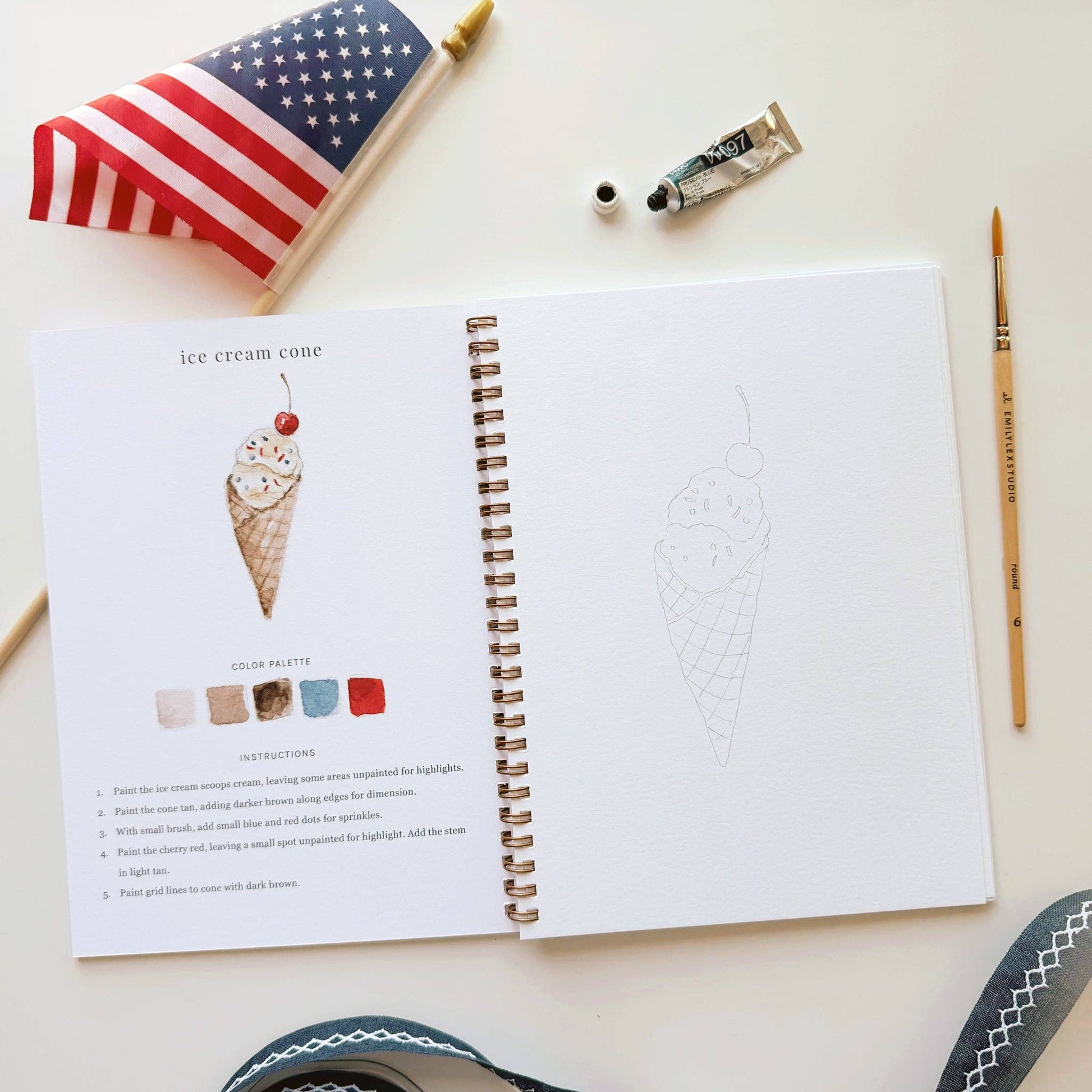 Americana watercolor workbook - Dear John
