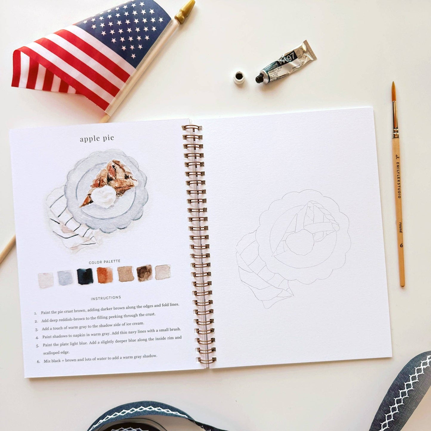 Americana watercolor workbook - Dear John