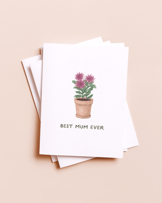 Amy Zhang - Best Mum Best Mom — Plant Pun Mother's Day Card - Dear John