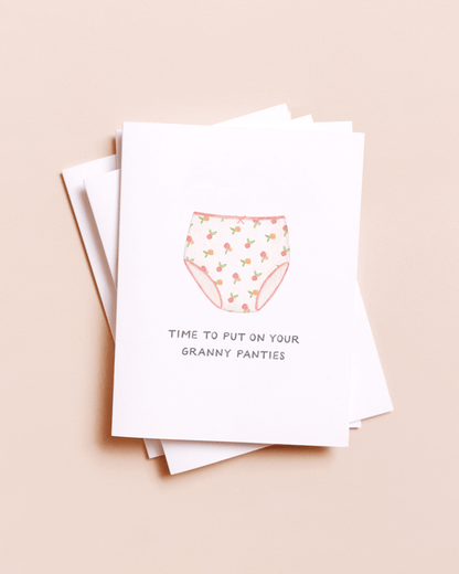 Amy Zhang - Granny Panties — Funny New Grandma Congrats Card - Dear John